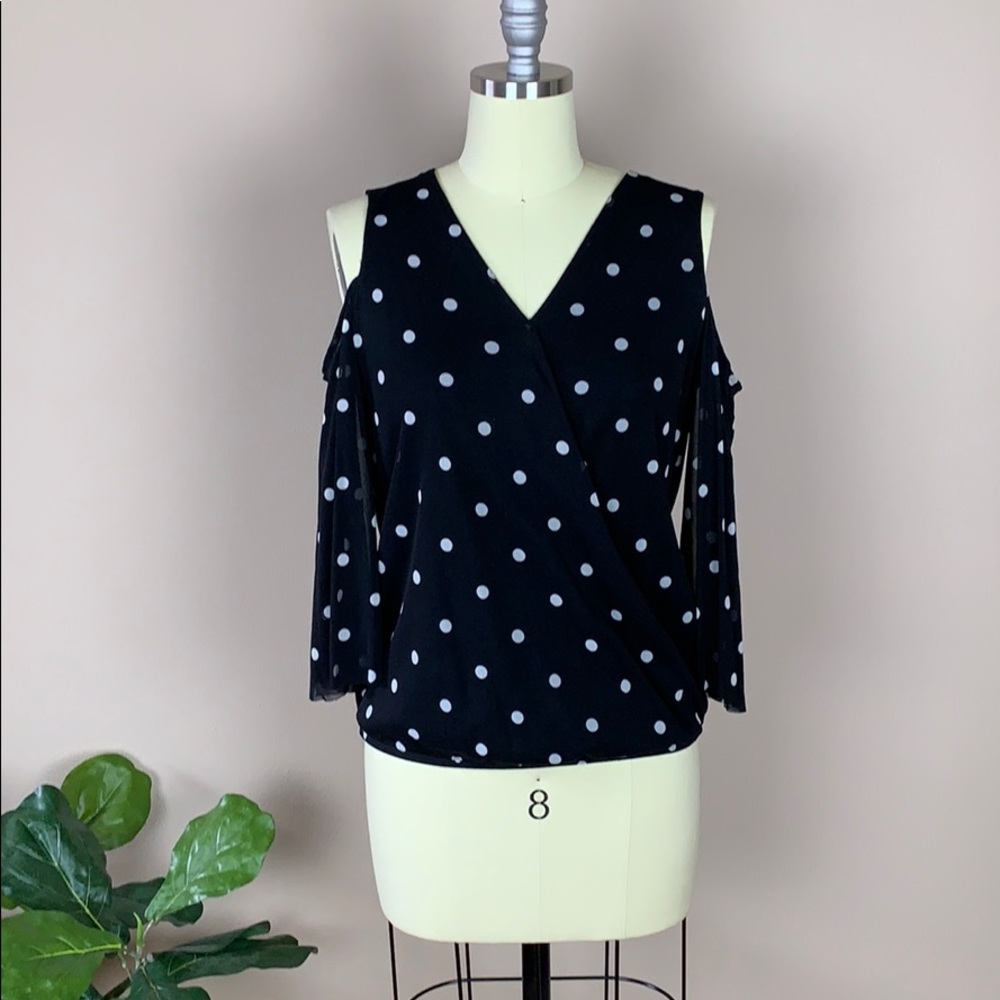 INC International Concepts Black & White Top Small